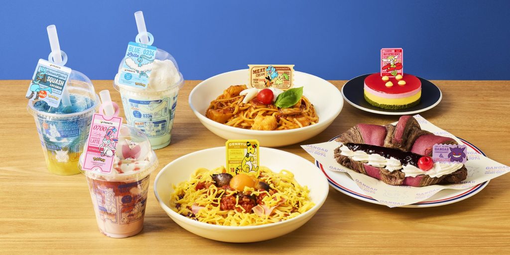 フード4品とドリンク3品が登場　(C)2025 Pokemon. (C)1995-2025 NintendoCreatures Inc.GAME FREAK inc.